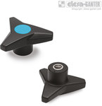Three-arm knob VB.839/63 SST-M8-C5
